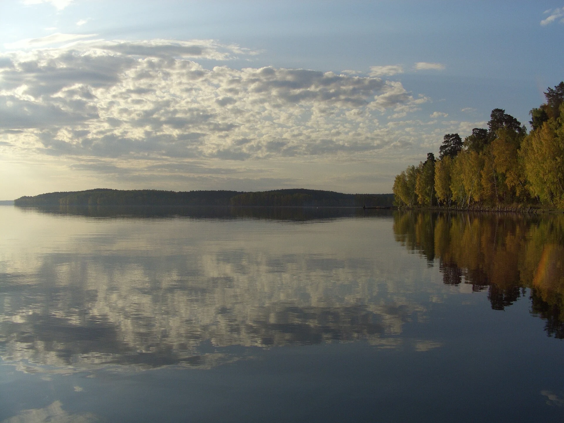 View over the Lake Chebarkul, Russia 