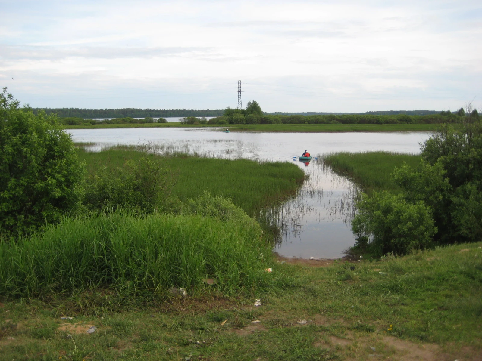 Near the bridge