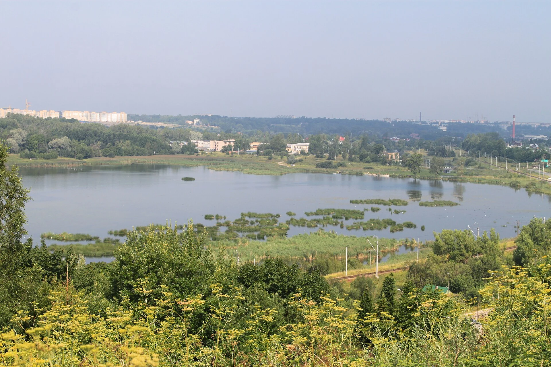 Dudergof lake in Saint Petersburg