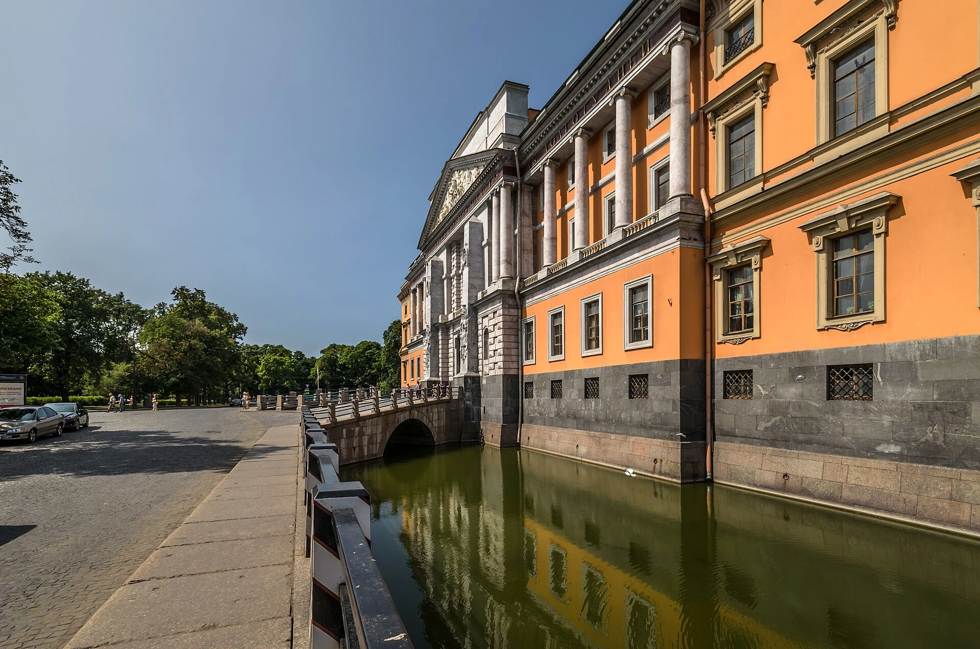 Voskresensky Canal near Saint Michael's Castle in Saint Petersburg